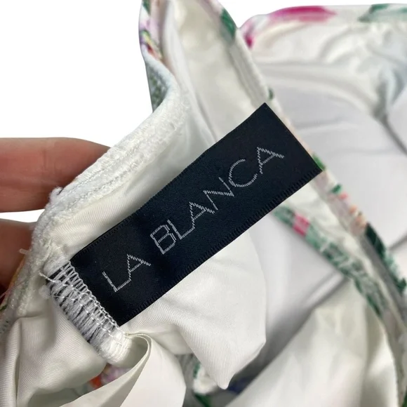 LA BLANCA Mystic Palms Cutout One Shoulder One-Piece Swimsuit Size 16 NWT - Picture 5 of 7